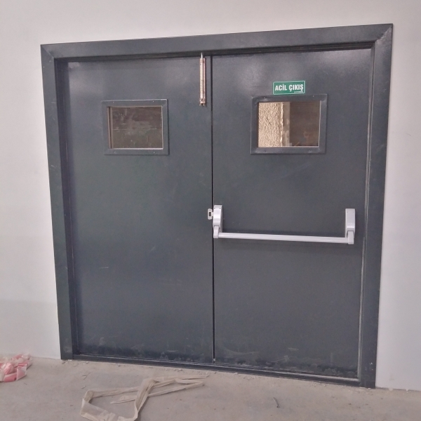 çift kanat yangın kapısı, yangına dayanıklı kapı